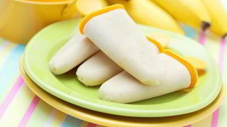 Быстрое банановое молочное мороженое