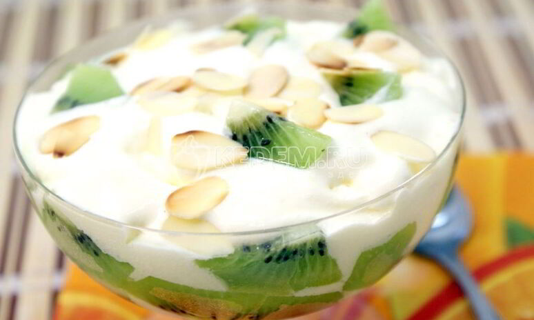 Рецепт десерта из мороженого киви