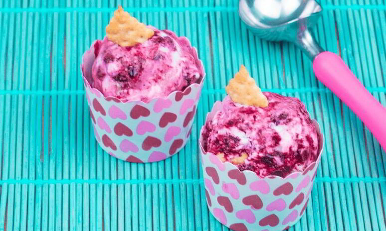 Рецепт домашнего мороженого черничный чизкейк