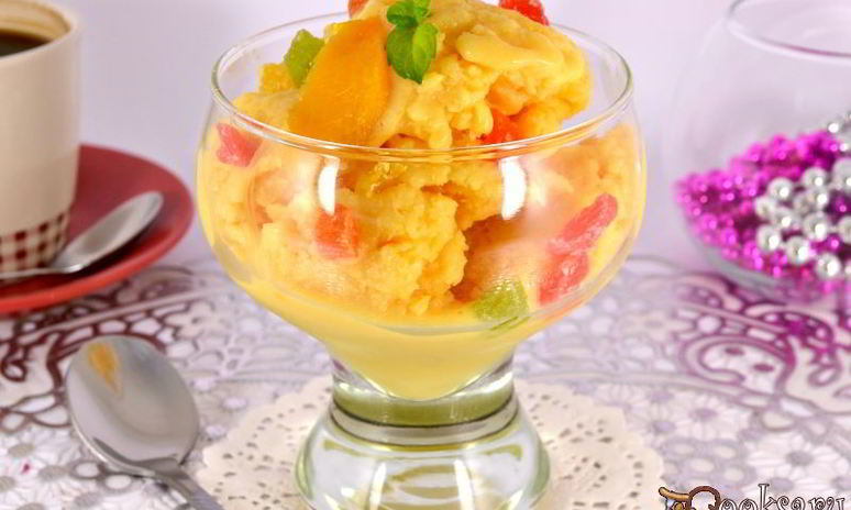 Рецепт домашнего персикового мороженого