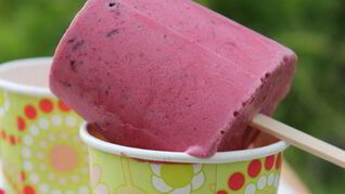 Мороженое на йогурте со смородиной