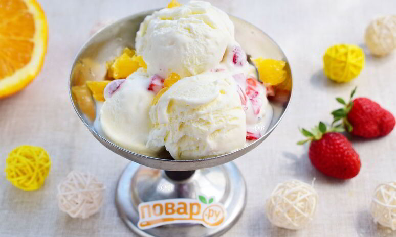 Рецепт мороженого с фруктами