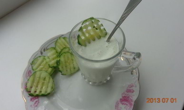 Рецепт огуречного мороженого