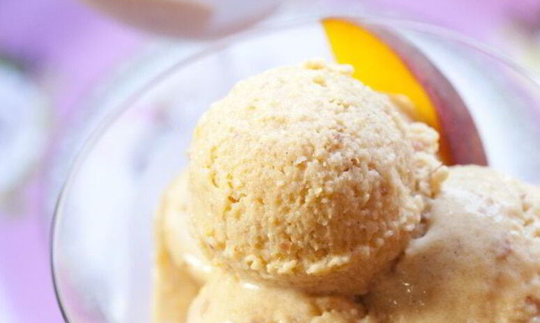 Рецепт персикового мороженого