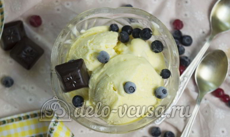 Рецепт сливочного мороженого