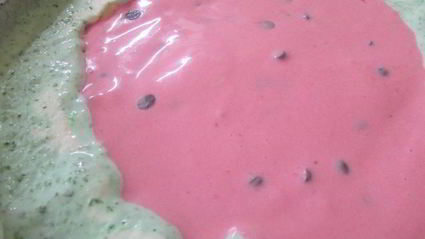 торт-мороженое арбуз