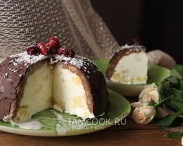 Торт-мороженое с ананасом
