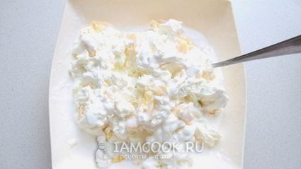 торт-мороженое с ананасом