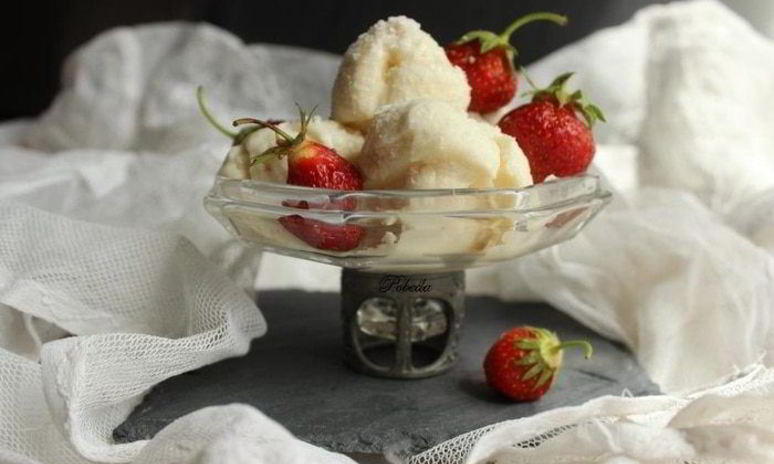 Рецепт зефирно-кокосового мороженого