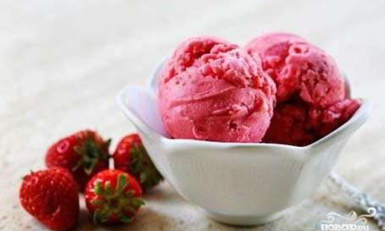 Рецепт земляничного мороженого
