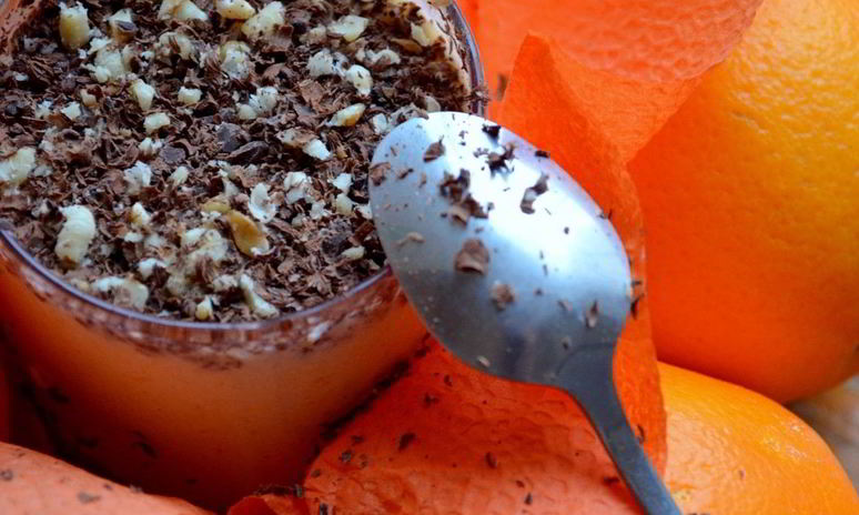 Рецепт апельсинова-творожного мусс