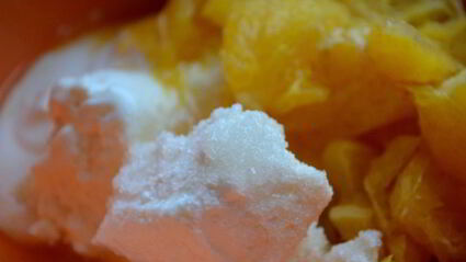 апельсиново-творожный мусс