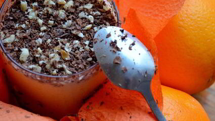 апельсиново-творожный мусс