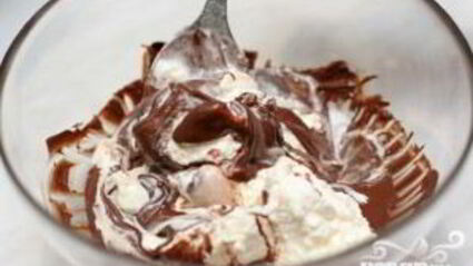 апельсиновое желе с шоколадным муссом