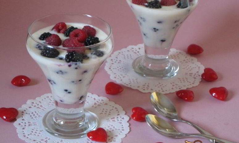 Рецепт ежевики с муссом из зефира