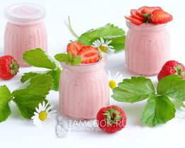 Клубнично-зефирный мусс