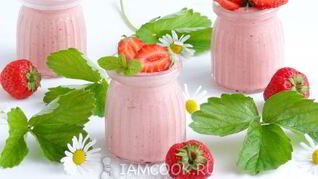 Клубнично-зефирный мусс