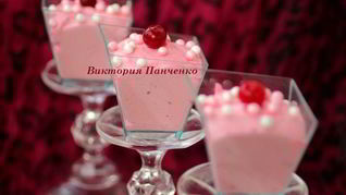 Клюквенный мусс
