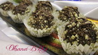 Конфеты с черничным муссом