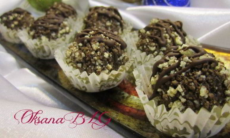 Рецепт конфет с черничным муссом