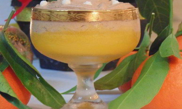 Рецепт мандаринового желе с шоколадным муссом