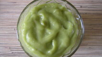 мусс из авокадо с апельсином