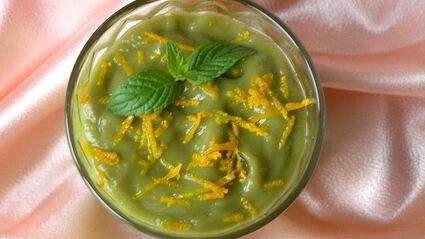 мусс из авокадо с апельсином