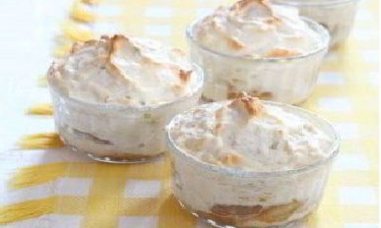 Рецепт мусса из белка с бананом и яблоком