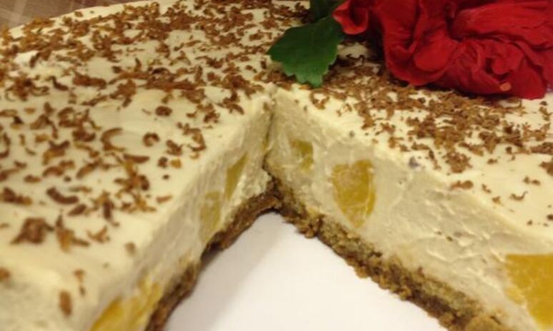 Рецепт мусса из белого шоколада с персиками