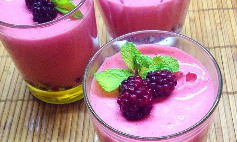 Рецепт мусса из брусники и ежевики