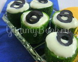 Мусс из сыра в огурцах