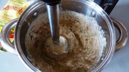 мусс из запеченных баклажанов по-магрибски