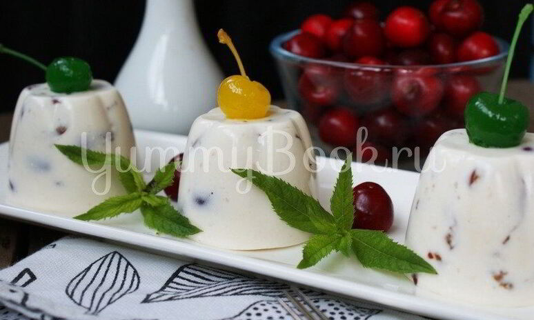 Рецепт мусса творожного с черешней