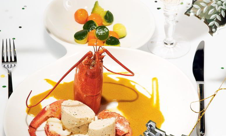 Рецепт рыбного мусса с мясом и соусом из лобстера