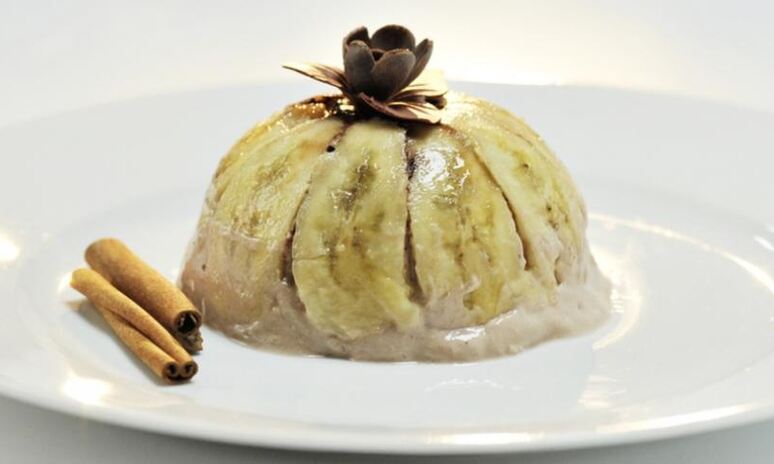 Рецепт шоколадна-бананового мусс лайт