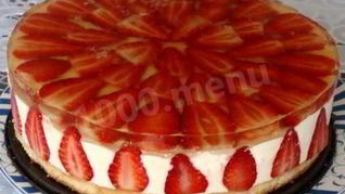 Торт-мусс Клубника с шампанским