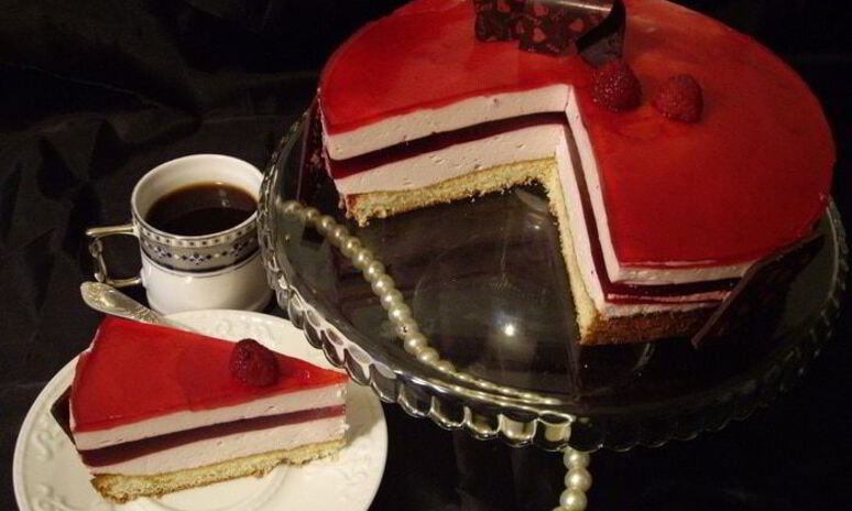 Рецепт торта-мусса клюква