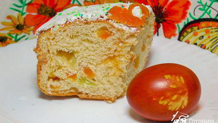 кулич на заварном тесте