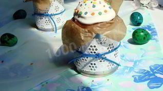 Куличи на желтках с вяленой вишней