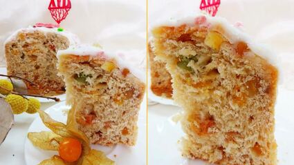 нежный заварной кулич