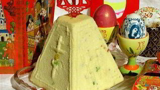 Пасха из заварного крема