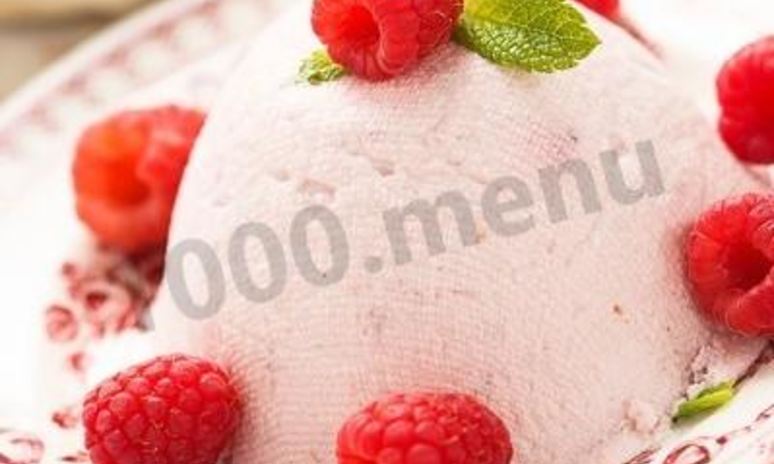 Рецепт пасхи малиновой