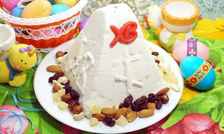 Рецепт пасхи с изюмом