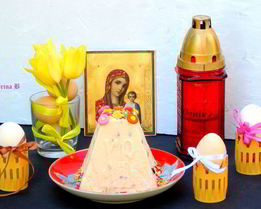 Пасха с вяленой клюквой и цукатами