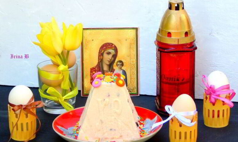 Рецепт пасхи с вяленой клюквой и цукатами