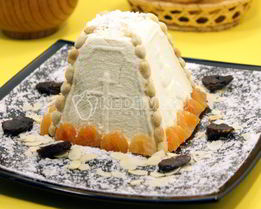 Пасха творожная с кокосовой стружкой