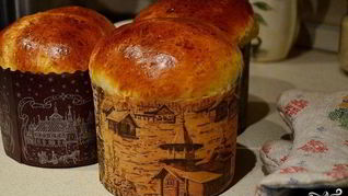 Пасхальный кулич на сметане