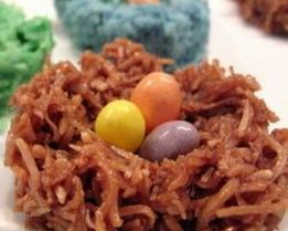 Пасхальные гнездышки из кокоса