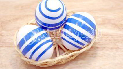 пасхальные яйца полосатики