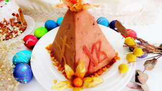 Шоколадная заварная пасха